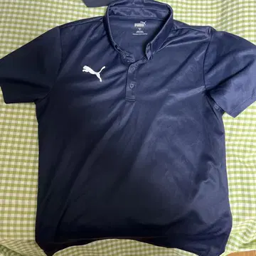 PUMA 네이비 피케 셔츠 M 사이즈