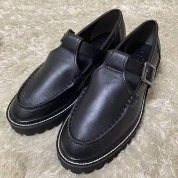 [ 새상품 미사용 ] EVOL 이볼 메토카 로퍼 블랙 24cm