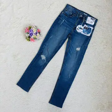 NAVY Jeans 데미지 스키니 데님 1936 택 포함 새상품 M 27