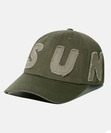 [ 한국 ] SUNLOVE Cut Off Capital Cap Olive