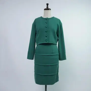 미스아시다 셋업 수트 스커트 그린 사이즈 9*OC339