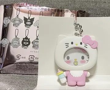 산리오 사진 배지 부착 마스코트 키티