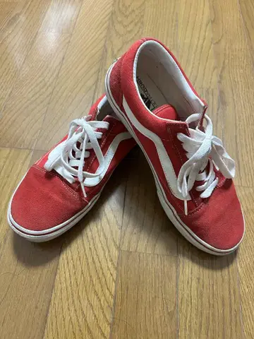 VANS 올드스쿨 레드 스니커즈