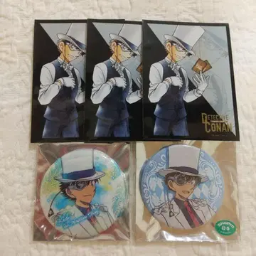 명탐정 코난 호텔 뉴 오타니 괴도 키드 캔뱃지 글리터 white