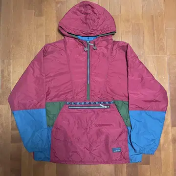 70s-80s LLBEAN 나일론 마운틴 후드티 레드 usa