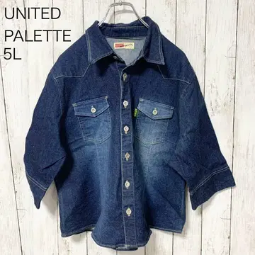 UNITED PALETTE 데님 셔츠 5L 스트레치 입기 편함