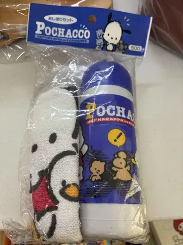산리오 포차코 오시보리 케이스 타월 레트로