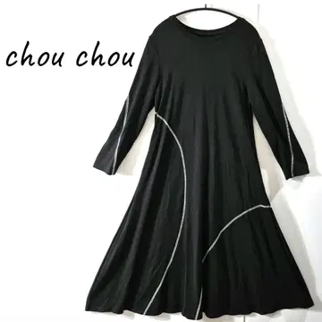 chou chou A라인 롱 원피스 SIZE F 블랙 컬러