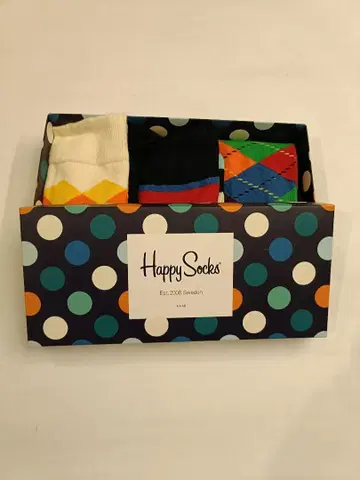 Happy Socks 3세트 컬러풀 디자인
