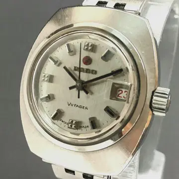 RADO Voyager 자동 와인딩 여성용 손목시계 실버 14cm 작동