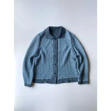Used 탁한 블루 색상의 플리츠 셔츠 자켓