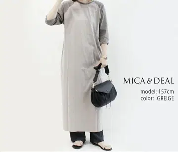 미사용 새상품! MICA & DEAL 래글런 맥시 원피스 그레이지