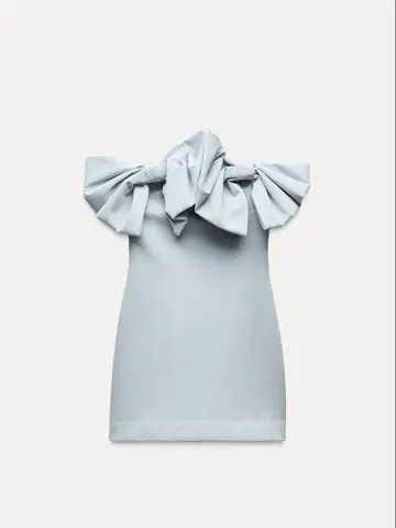 zara 스트랩 원피스 라이트 블루