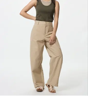 UNIQLO 저지 배럴 레그 팬츠