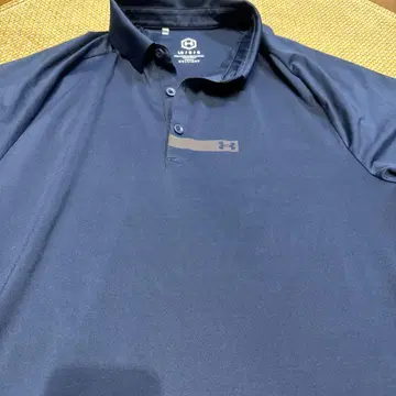 언더아머 골프 Under Armour 네이비 피케 셔츠 LG