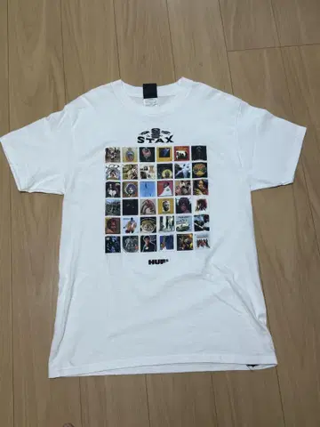 HUF STAX 그래픽 T셔츠 M 화이트