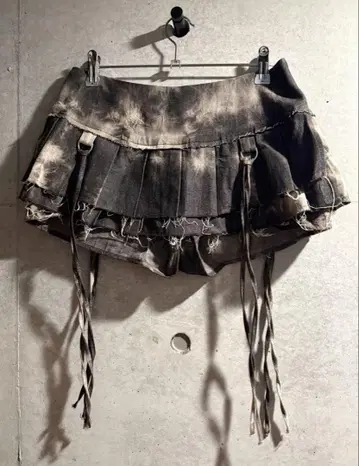 THEREDTHREAD S w pleats crash skirt