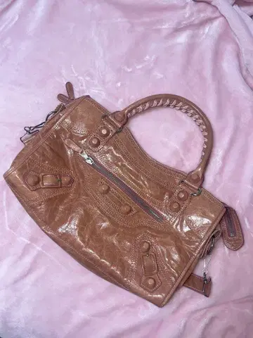 y2k city bag gimmick leather 핑크백