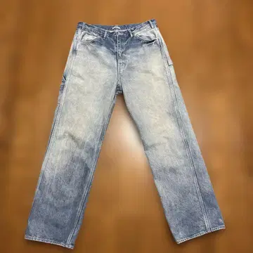 AURALEE HEAVY DENIM PAINTER PANTS