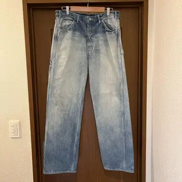 AURALEE HEAVY DENIM PAINTER PANTS
