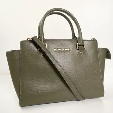 MICHAEL KORS 셀마 2way 카키 핸드백