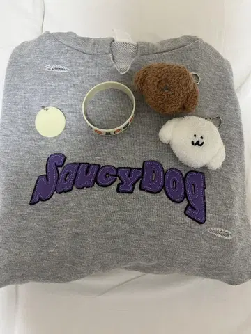 Saucy Dog 후드티 러버 밴드 키링 세트