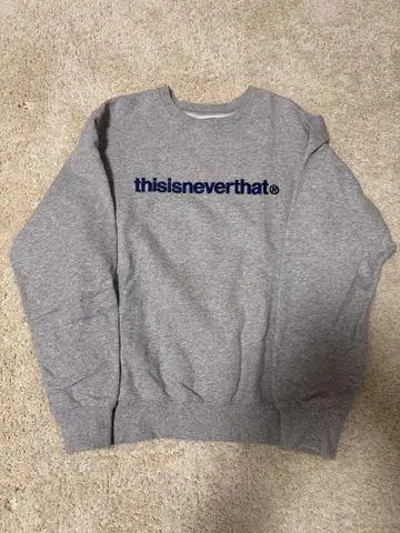 thisisneverthat 그레이 로고 맨투맨