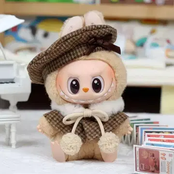 labubu 러브 봉제 인형 의류 판초 3세트