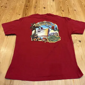 Margaritaville 크루즈 T셔츠 레드 00s