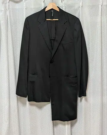 groundY 비대칭 테일러드 자켓 black size 3