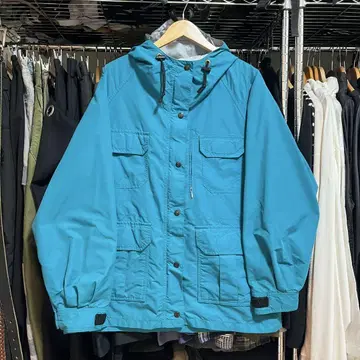 90s REI 마운틴 후드티 터콰이즈