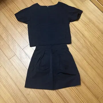 네이비 셋업 스커트 셋업