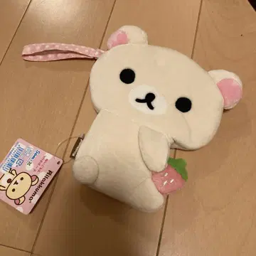 코리락쿠마 봉제 인형 파우치 딸기