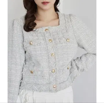 NICE CLAUP 트위드 자켓 F 사이즈