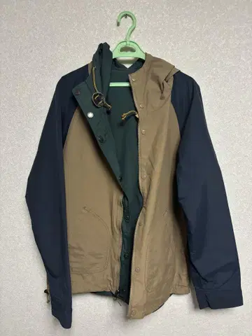 WORKMAN 워크맨 마운틴 후드티 브라운 그린 리버서블