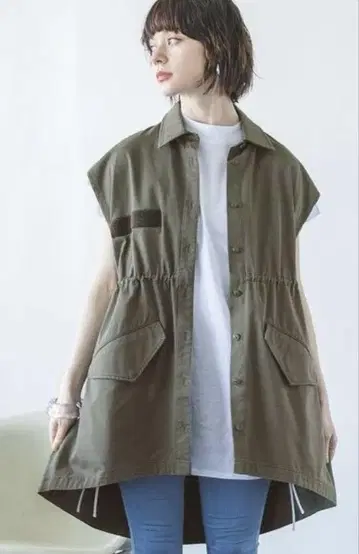 지나시스/베스트/카키