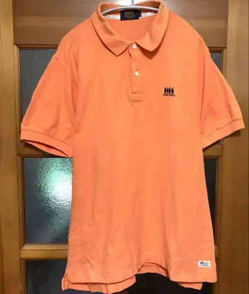 오렌지 WORLD POLO 자수 피케 셔츠
