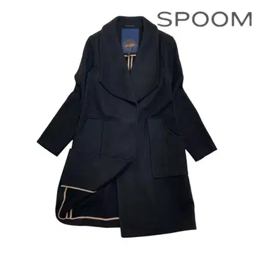 11T358 SPOOM 블랙 롱 기장 울 코트 아우터 가을/겨울 M