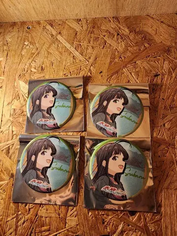 걸즈밴드클라이 부도칸 캔뱃지 야스와 스바루 4개 연격의 외침