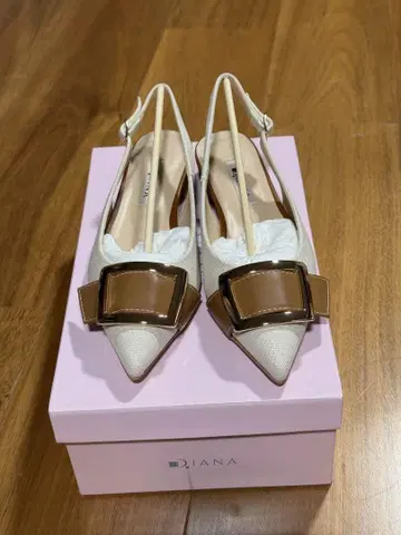 DIANA 다이애나 펌프스 슬링백 리본 모티브