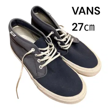 VANS 스니커즈 27cm 블랙/그레이 블루 하이컷