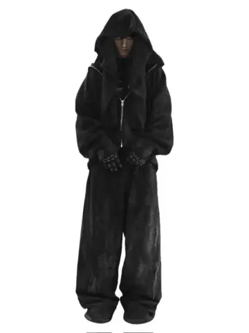 CONCEPT NOTHING 블랙 지퍼 후드티 xu HOODIE S
