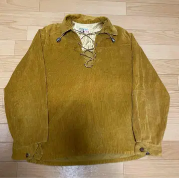 50s REVERE 레이스업 셔츠 코듀로이 빈티지