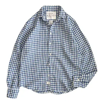 새상품급 프랭크앤아이린 PAUL 린넨 셔츠 깅엄 체크