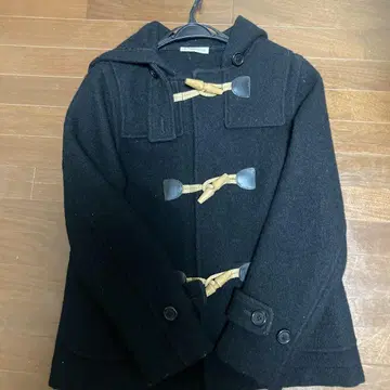 J & MDAVIDSON 블랙 더플 코트