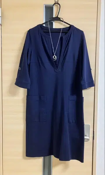 [ 온워드 카시야마 ] 자유구 팔분 소매 원피스 size38