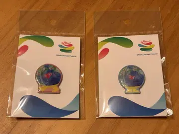 새상품 EXPO 2027 뚱땅뚱땅 핀 배지 국제 원예 박람회 2세트