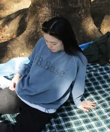 [BROKEN BASE] B.BASE 피그먼트 가공 맨투맨