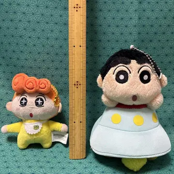 짱구는 못말려(크레용 신짱) 해바라기 봉제 인형 마스코트 UFO 2세트