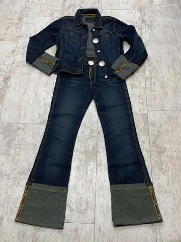 새상품 ROCA WEAR 로카웨어 접이식 데님 셋업 G 자켓